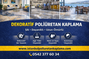 Dekoratif poliüretan mağaza zemin kaplama
